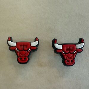 NEW- NBA- Chicago Bulls Croc Charms Set- Perfect for a Fan